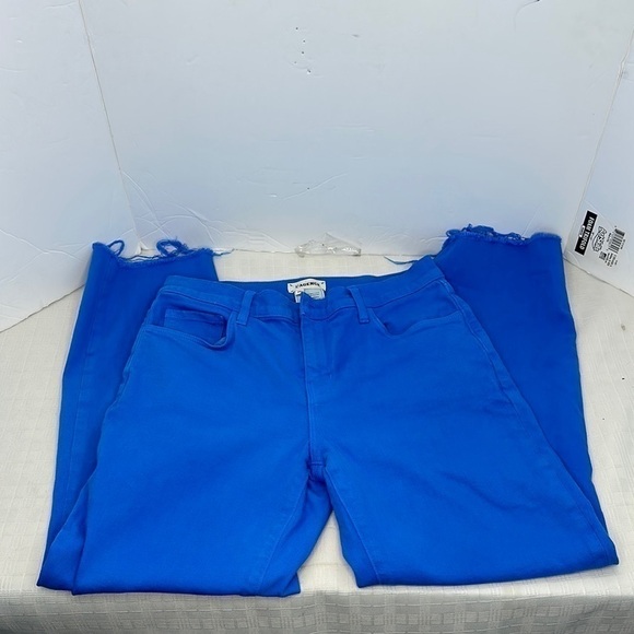 L’Agence Sada jean.  High waist, straight leg, cropped length, raw hem size 26 - Picture 3 of 8